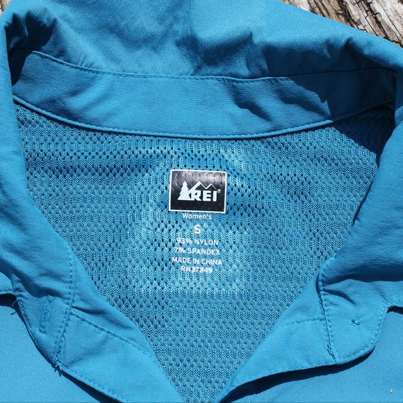 REI Button-Front Utility Short Sleeve Outdoor Top - Picture 3 of 8